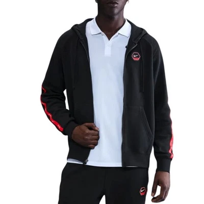 Nike Sweat à Capuche et Zip pour Homme Club Noir - Photo 1/4