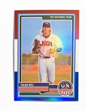 Talan Bell ~ 2023 Panini Stars & Stripes ~ Red White Blue Chrome #2