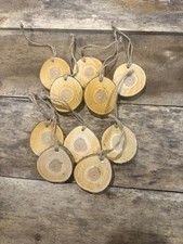 10 Pcs 2.5Inch Round Wood Slices, Centerpieces, Crafts, Rustic, Wedding, 1606