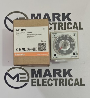 AUTONICS AT11DN ELECTRONIC TIMER TIMING 0.1S-10MIN VOLTAGE 100-240VAC/24-240VDC