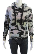 NSF Unisex Pullover Hoodie Black 100 Cotton Drawstring Long Sleeve 90s Size XS