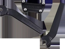 THRASHIN SUPPLY CO. Handlebar Risers 9-1/2" Rise Black Pullback #TSC-9525-1