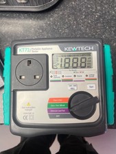 Kewtech KT72 Portable Appliance Tester (PAT Tester) light weight pat tester