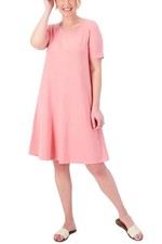 Denim & Co. Essentials Favorite Jersey Scoop Neck Dress Rose