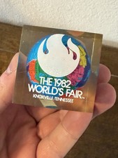 1982 Knoxville World's Fair Acrylic Paperweight-Made In Hong Kong