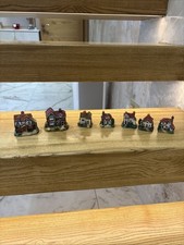 7 x The Leonardo Collection Cottages Figurines Bundle Job Lot Collectable Rare