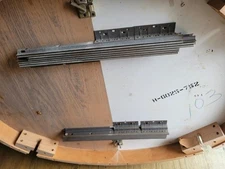 2 Vintage Steel Dining Table Slides Leaf Extension mechanism Pair Thomasville