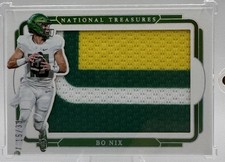 2025 Panini National Treasures #SIL-BNX Bo Nix Silhouette Patch /39 - ORE | DEN