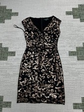 Lauren Ralph Lauren Dress Womens 4 Black Golf Bodycon