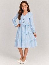 Girls Dress Size 12- 13 Years Light Blue