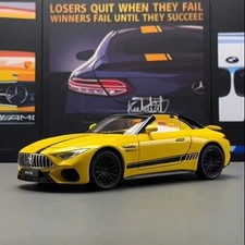 1:24 Mercedes-Benz SL63 Sports Car Alloy Scale Model Diecast Metal Sound  Light