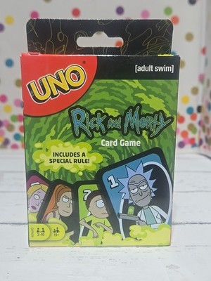 Rick And Morty Uno Card Game Adult Swim Mattel NIP 
