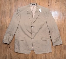 Jos A Bank Blazer Mens 50R Cotton Polyester Tan Suit Jacket Sport Coat NWT B61