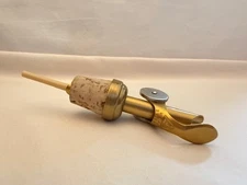 Kipp Chicago Cork Liquor Bottle Spout Pourer Metal Free Flow Flip Cap -Vintage