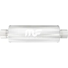 Magnaflow Stainless Steel Muffler 4" Round 2.5" Center Inlet Outlet 10416
