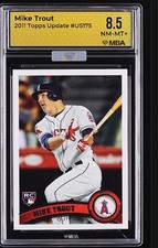 2011 Topps Update 175 Mike Trout MBA 8.5 NM-MT+ Silver - Superior Eye Appeal