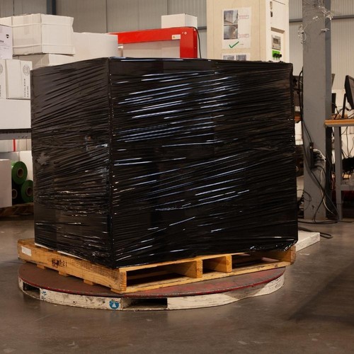 Cast Machine Stretch Wrap, 20" x 5000' 90 Gauge 2 Rolls Dark Black Shrink Flim - Picture 5 of 6