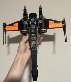 LEGO Star Wars Poe's X-Wing Fighter 75102 Complete Set Black Orange Poe Dameron