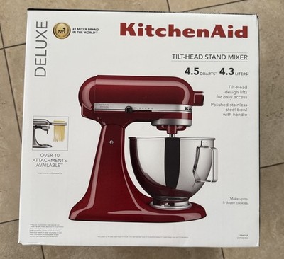 KitchenAid Deluxe 4.5 Quart Tilt-Head Stand Mixer - Empire Red