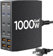 USB Charging Station 1000W ,12-Port USB C Charger Block with Dual 100W PD USB-C
