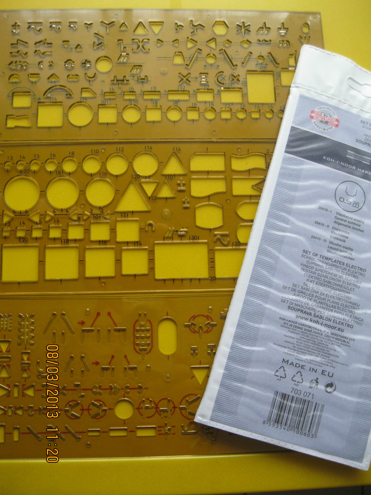 Zeichenschablonen, Technisches Zeichnen, Burmester, Schablonen, Dreieck