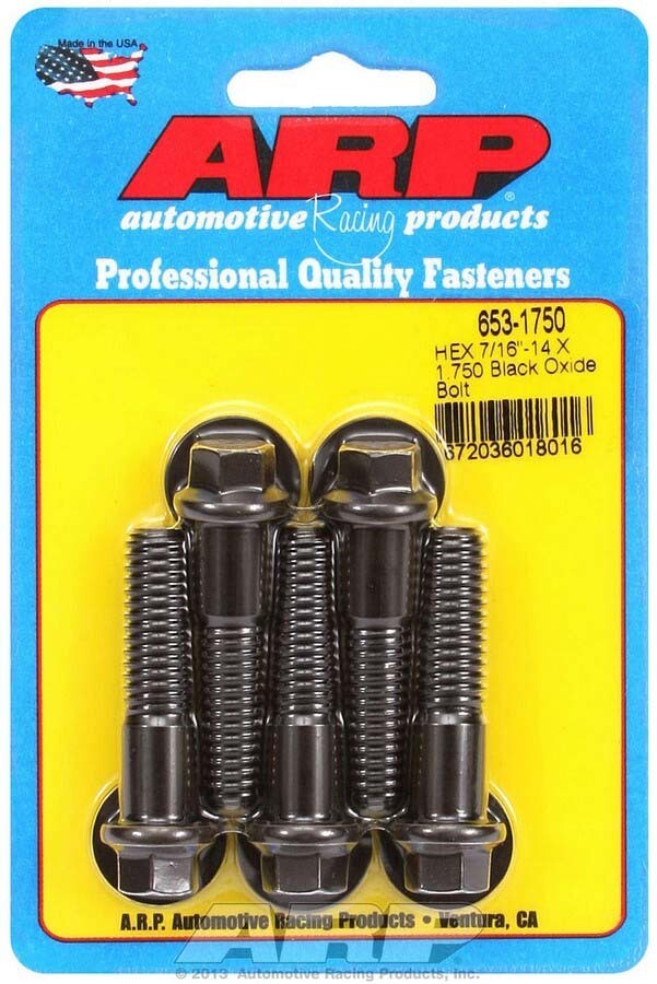 ARP Bolt Kit - 6pt (5) 7/16-14 x 1.750 ARP Bolt Kit - 6pt (5) 7/16-14 x 1.750