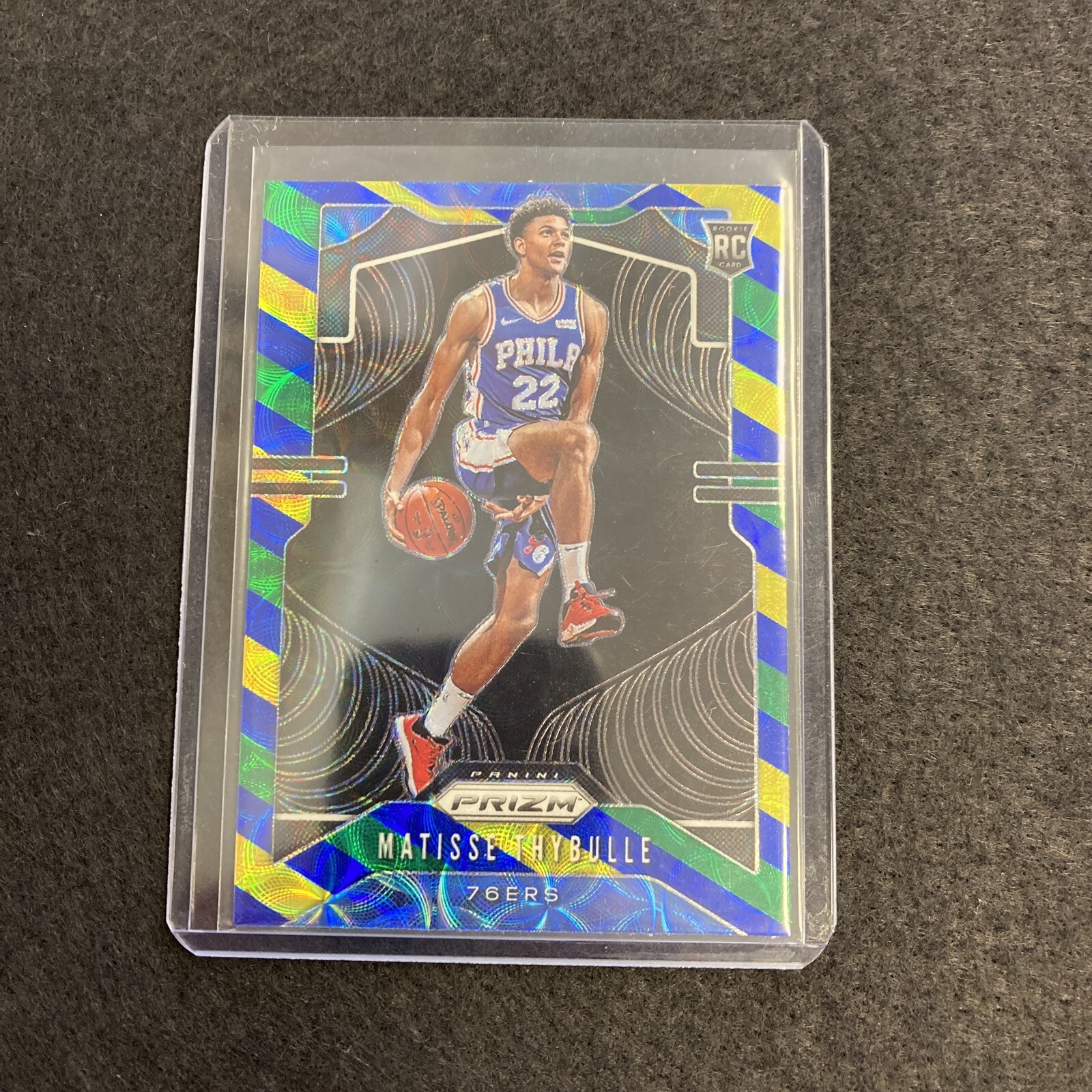 2019-20 Panini Prizm Matisse Thybulle RC Choice Blue Yellow Green 76ers Rookie