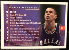 JASON KIDD 1995-96 Topps Mystery Finest #M9 UNPEELED HOF Dallas Mav