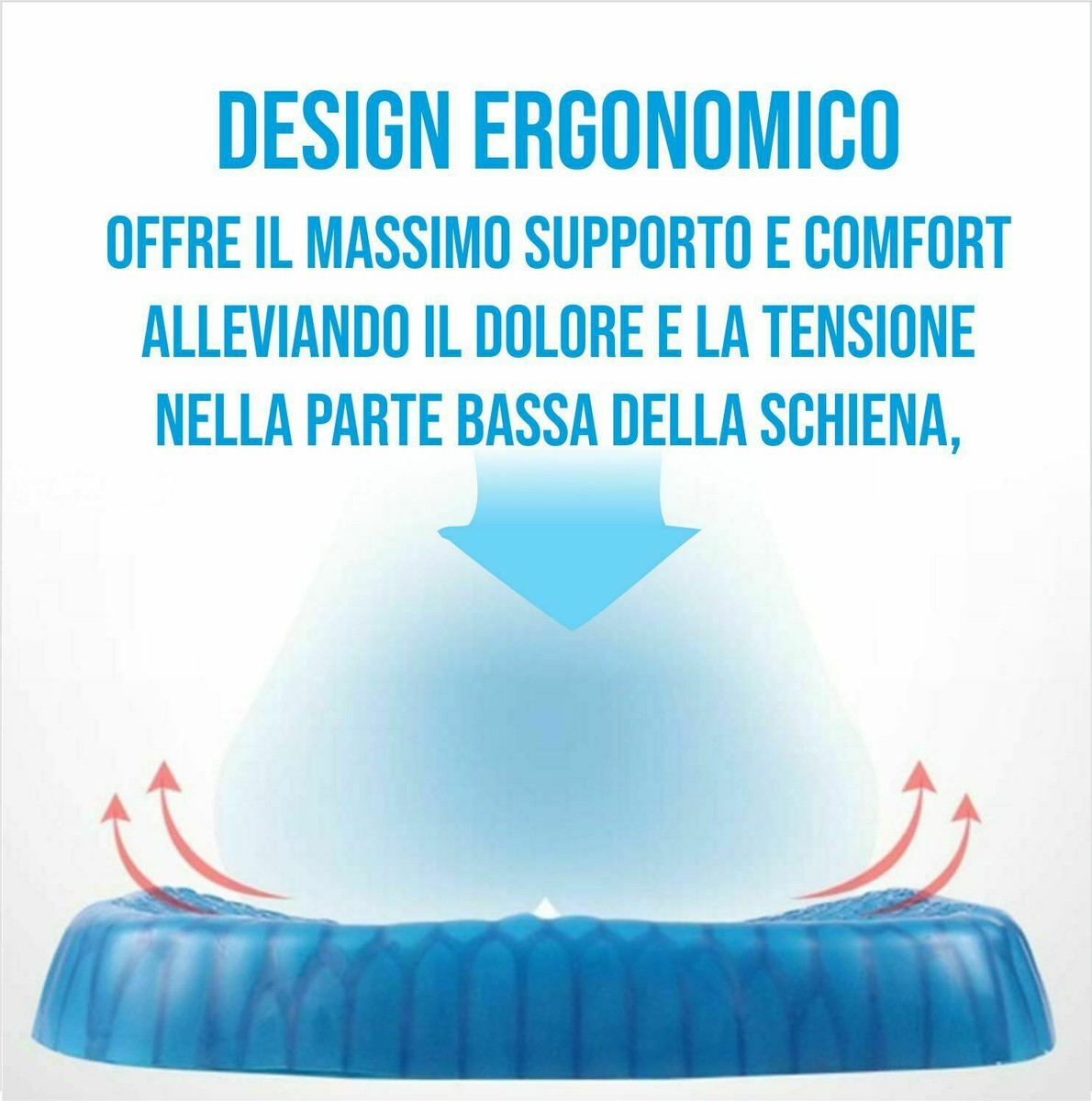 Cuscino Ortopedico Per Il Coccige: Cuscino Ergonomico In Gel Medico E Memory Foam Taglia Da Donna 88938674