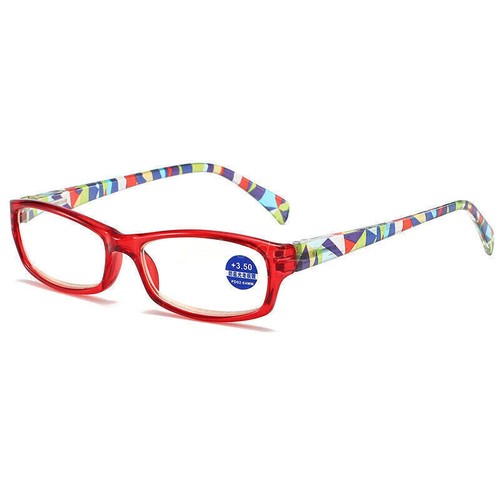 Women Reading Glasses Anti Blue Light Rectangular Spring Hinge Readers 1.0 ~ 4.0 - Picture 10 of 17