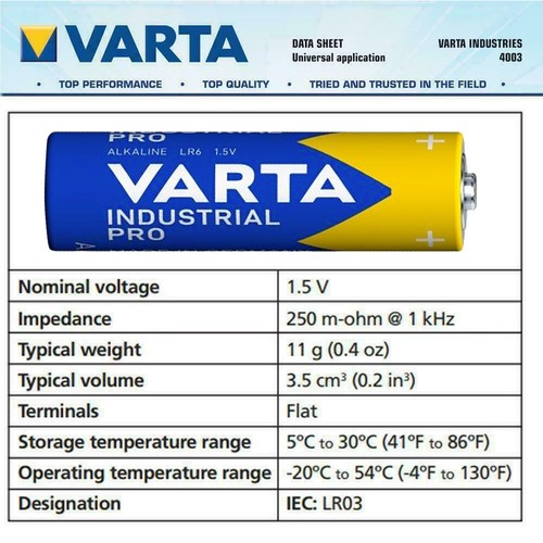Varta AA Alkaline Batteries AAA Alikaline Batteries 1.5V Long Life Power Cells - Picture 25 of 26