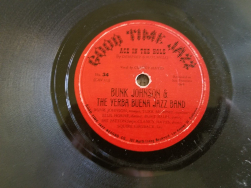 Bunk Johnson&the Yerba Buena Jazz Band-Ace in the Hole & 2:19 Blues 10" 78 1951 - Picture 4 of 4