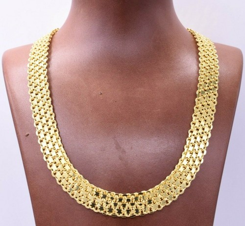 14mm Diamond Cut Bismark Chain Necklace 