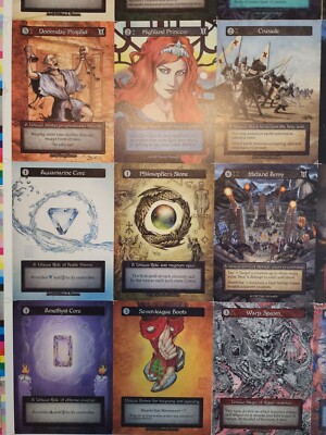 Sorcery TCG Alpha Contested Realm Box Uncut Sheet - 11 Sorcery TCG Alpha Contested Realm Box Uncut Sheet - 11