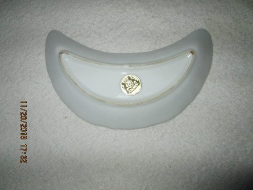 Chadwick CMI Inc. Fishbone Crescent Porcelain Floral Relish Tray Japan - Picture 2 of 3