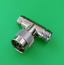  10 PCS N Connector T Type - 1 Male to 2 Female - Excellent Quality