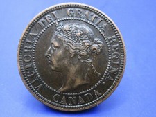 CANADA  ONE CENT COIN 1898 H  LOW MINTAGE  / SNIFF'S  ANCIENT COINS T-4/5