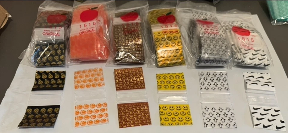 10,000pcs BULK DIME BAGS 1.5" x 1.5" ALL PREMIUM PATTERNS! 10+ STYLES! - Image 4 of 4