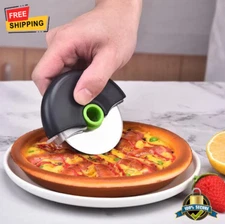 Stainless Steel Pizza Cutter Wheel with Blade Cover, Sharp and Durable Design