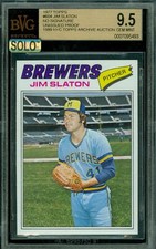 1977 TOPPS LOA #604 JIM SLATON UNISSUED PROOF BGS 9.5 MAC SOLO FINEST $500 CARD