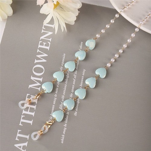 Gafas Cadena Auriculares Cadena Máscara Cadena Perla Cordón Espectáculo Moda - Imagen 11 de 21