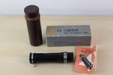 VTG Tamron AUX Telephoto 4X Lens Japan with Box Manual Leather Case VGC FREE POS