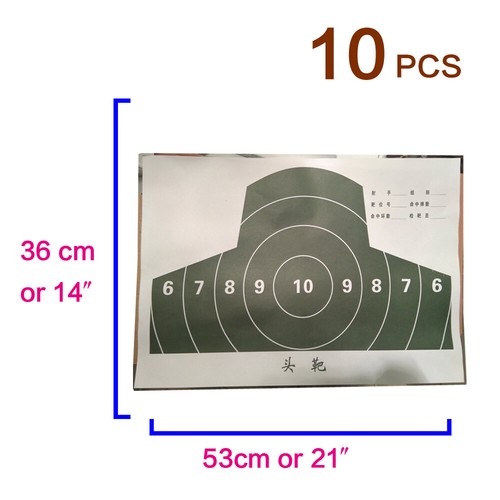 Exercises Shooting Targets Big Paper Shots Rifle Bad Guys Targets - Picture 4 of 22