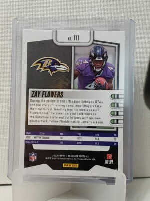 2023 Panini Absolute Zay Flowers RC Spectrum #111 /275 | eBay