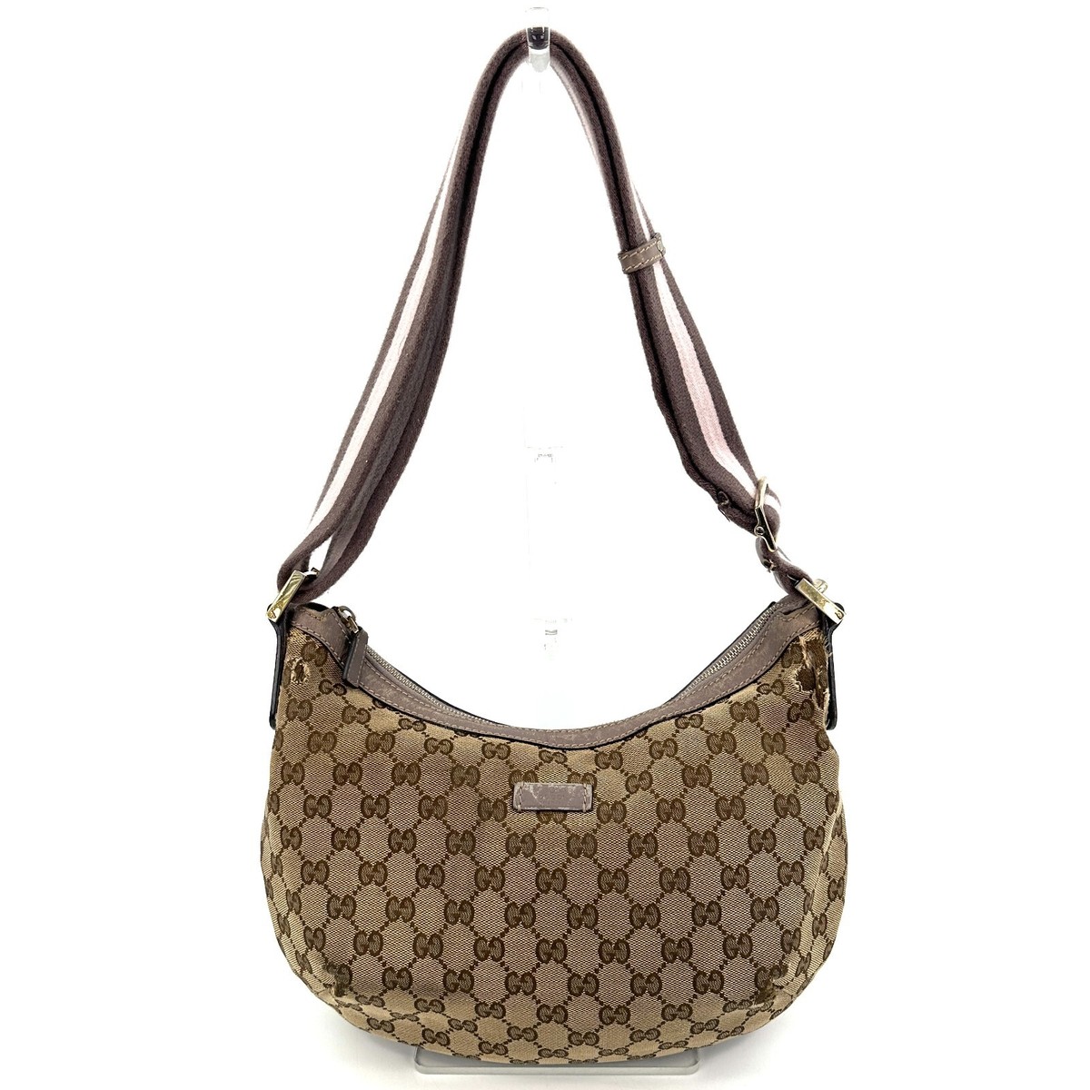 GUCCI Shoulder Bag GG Canvas 181092 Brown Authentic | eBay