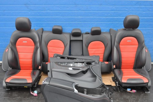 MERCEDES GLC X253 AMG Tür Panel Innenausstattung el. Sitze Leder Rücksitz