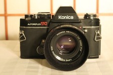 KONICA Autoreflex TC SLR 35mm FILM CAMERA w KONICA HEXANON AR 50mm F1.7 LENS
