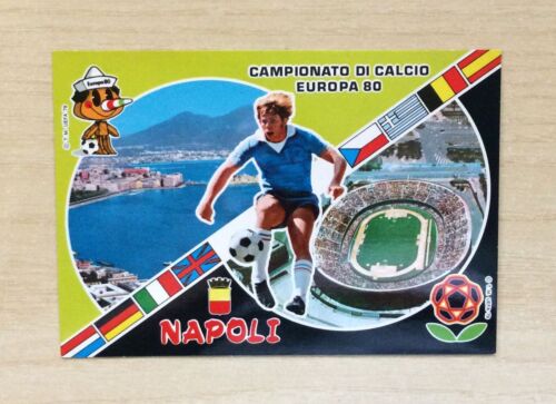 POSTCARD - EUROPEAN FOOTBALL CHAMPIONSHIP '80 - NAPLES 1980 - NEW N°8212-F NEW - Picture 1 of 2