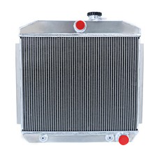4row Aluminum Radiator For 55-57 Chevy 210 Bel Air Nomad 4.3l4.6l V8 Enginenew