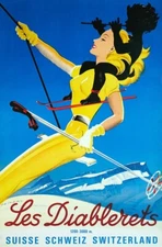 Switzerland Travel Poster Print  Reproduction Giclee Print 11x17